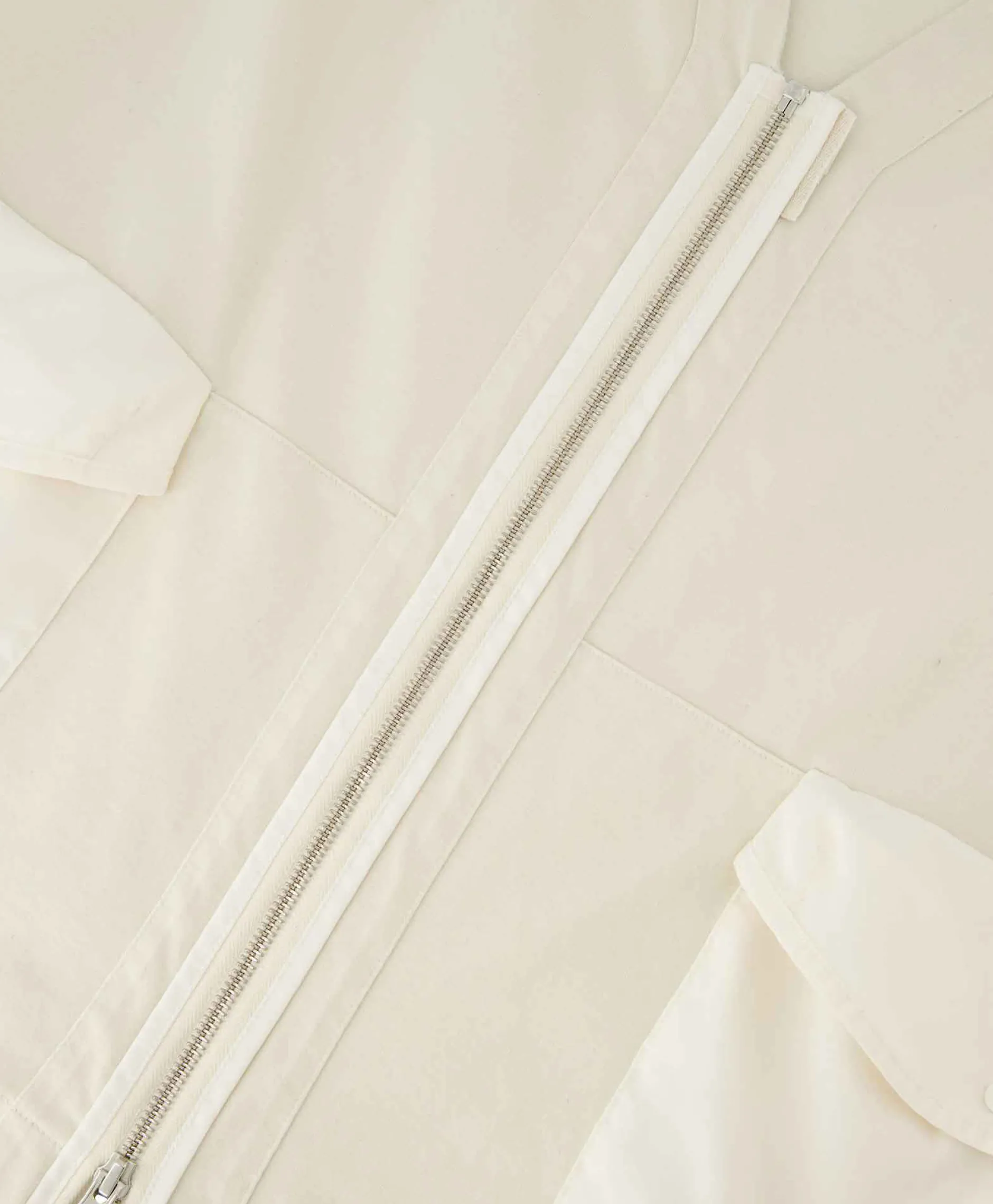 Heren Cp Company Jassen*Bodywarmer Heavy Jersey Mixed Zipped Wit