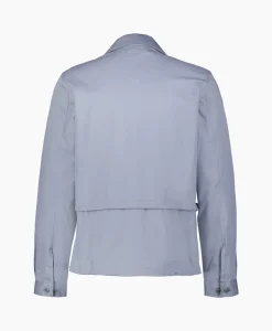 Heren Cp Company Overhemden*Overhemd Metropolis Garbadine Pocket Shirt Blauw