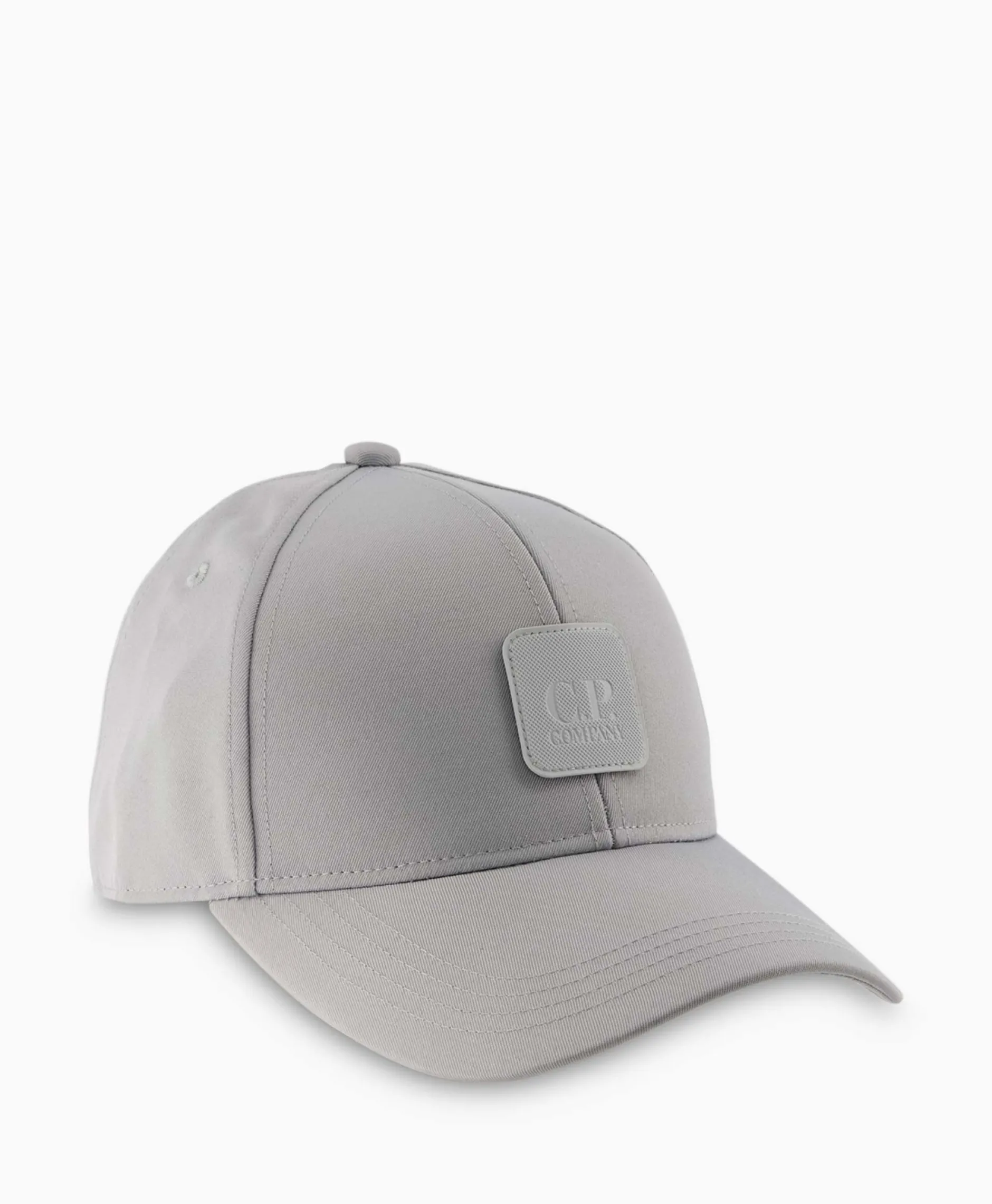 Heren Cp Company Petten*Pet Metropolis Twill Logo Grijs