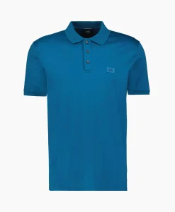 Heren Cp Company Polo's*Polo Mercerized Jersey Donker Blauw