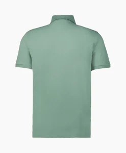 Heren Cp Company Polo's*Polo Stretch Piquet Striped Collar Licht Groen