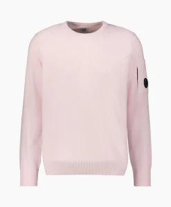 Heren Cp Company Truien*Pullover Cotton Crepe Knit Rose