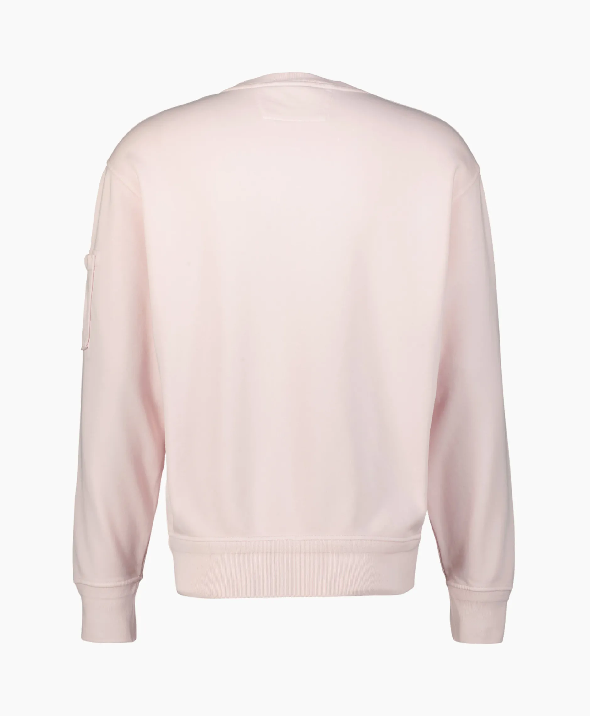 Heren Cp Company Truien*Sweater Cotton Diagonal Fleece Lens Rose