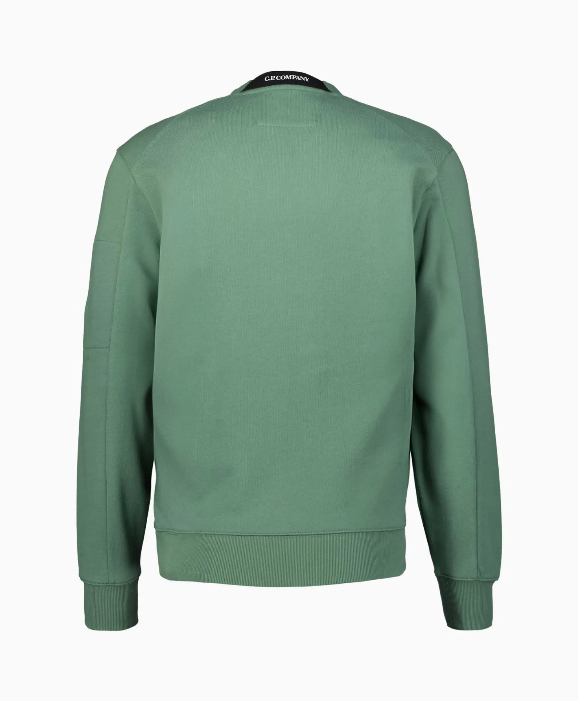 Heren Cp Company Truien*Sweater Diagonal Raised Fleece Licht Groen