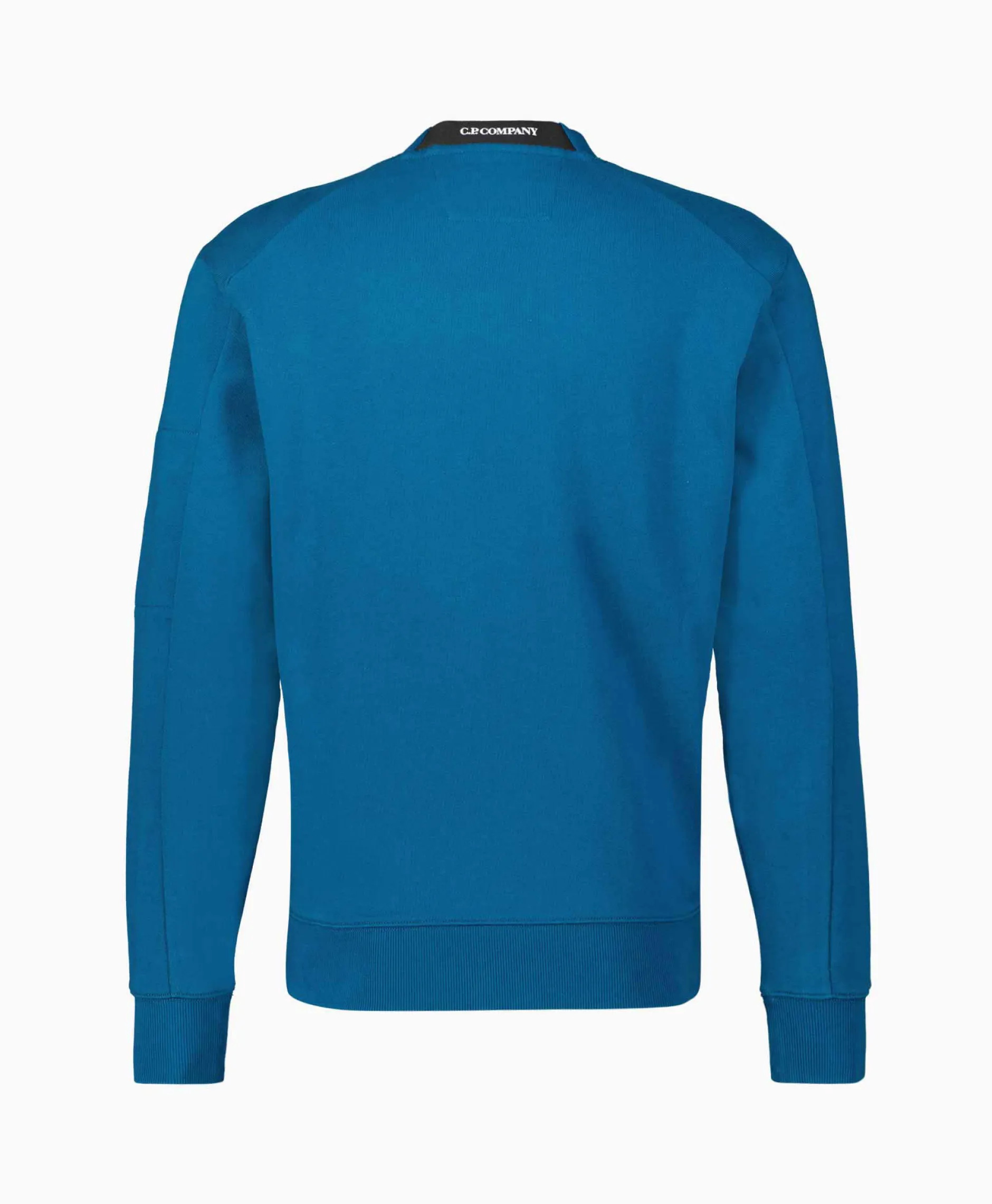 Heren Cp Company Truien*Sweater Diagonal Raised Fleece Blauw