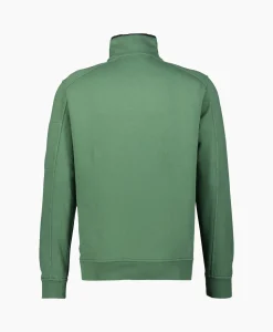 Heren Cp Company Truien*Sweater Light Fleece Zipped Groen