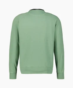Heren Cp Company Truien*Sweater Light Fleece Logo Groen