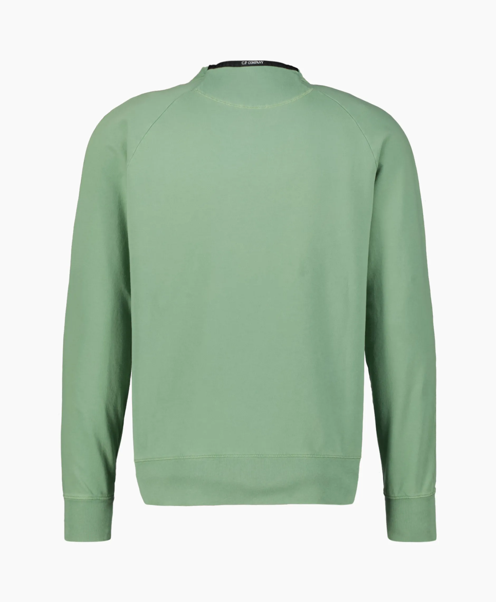 Heren Cp Company Truien*Sweater Light Fleece Logo Groen