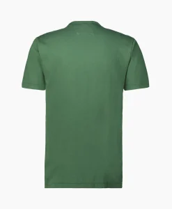 Heren Cp Company T-Shirts*T-Shirt Korte Mouw Jersey Flap Pocket Groen