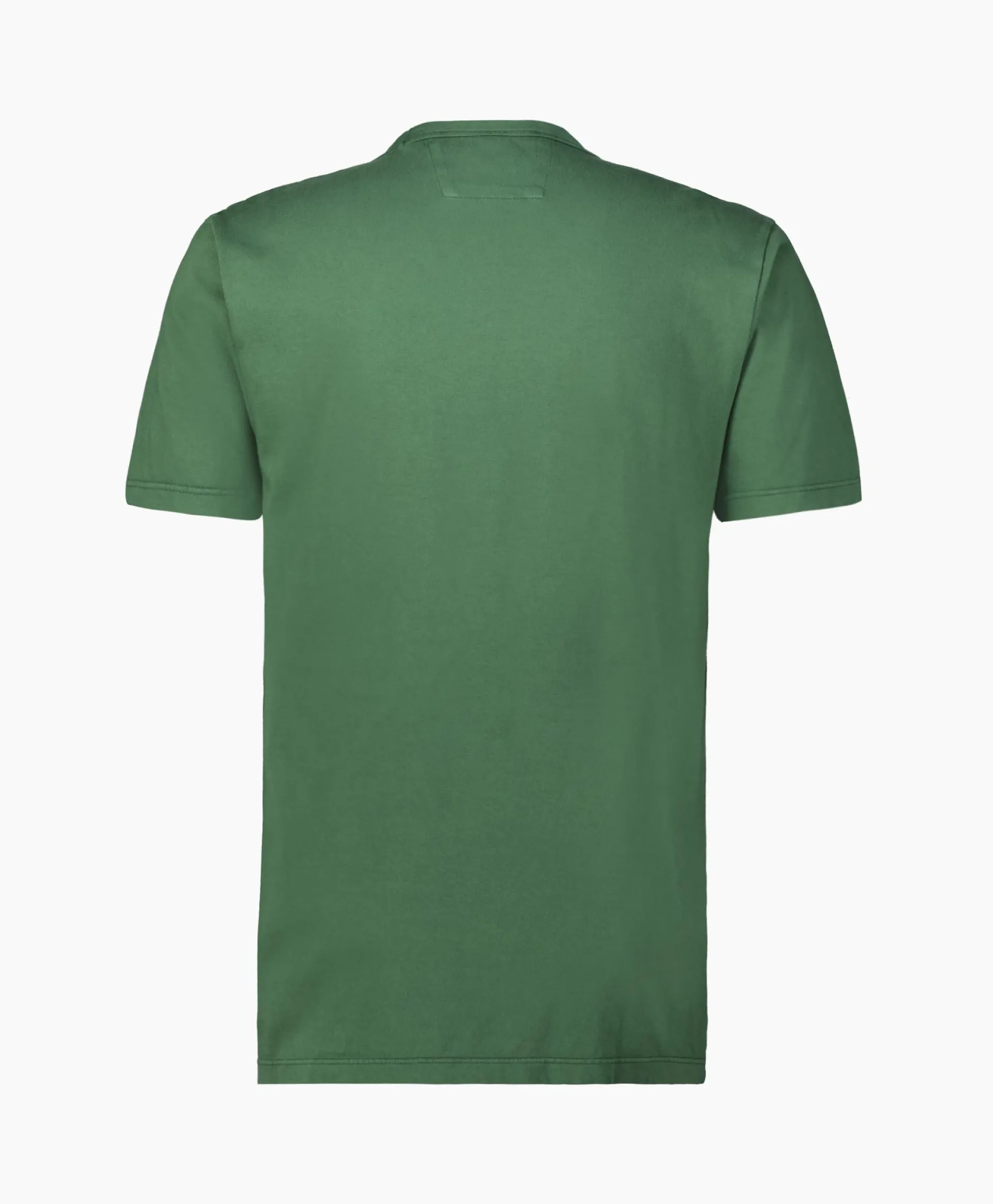 Heren Cp Company T-Shirts*T-Shirt Korte Mouw Jersey Flap Pocket Groen