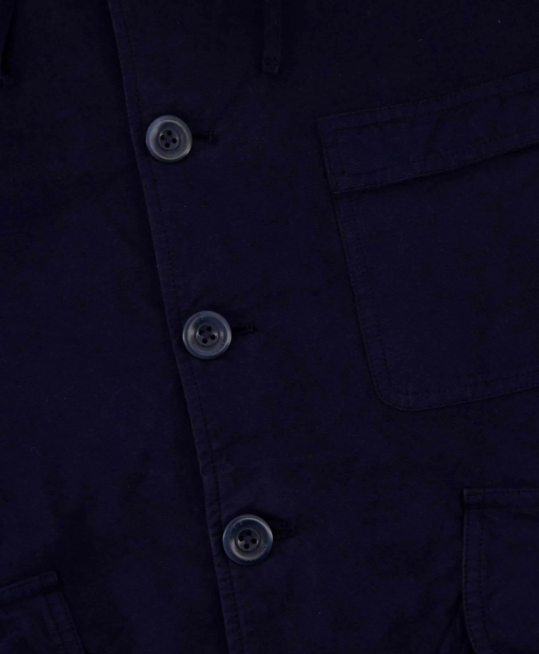 Heren Cp Company Jassen*Vest B Hooded Jacket Donker Blauw