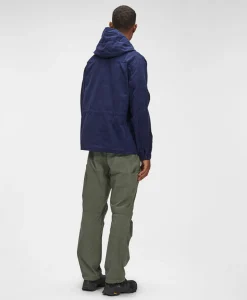 Heren Cp Company Jassen*Vest B Hooded Jacket Donker Blauw