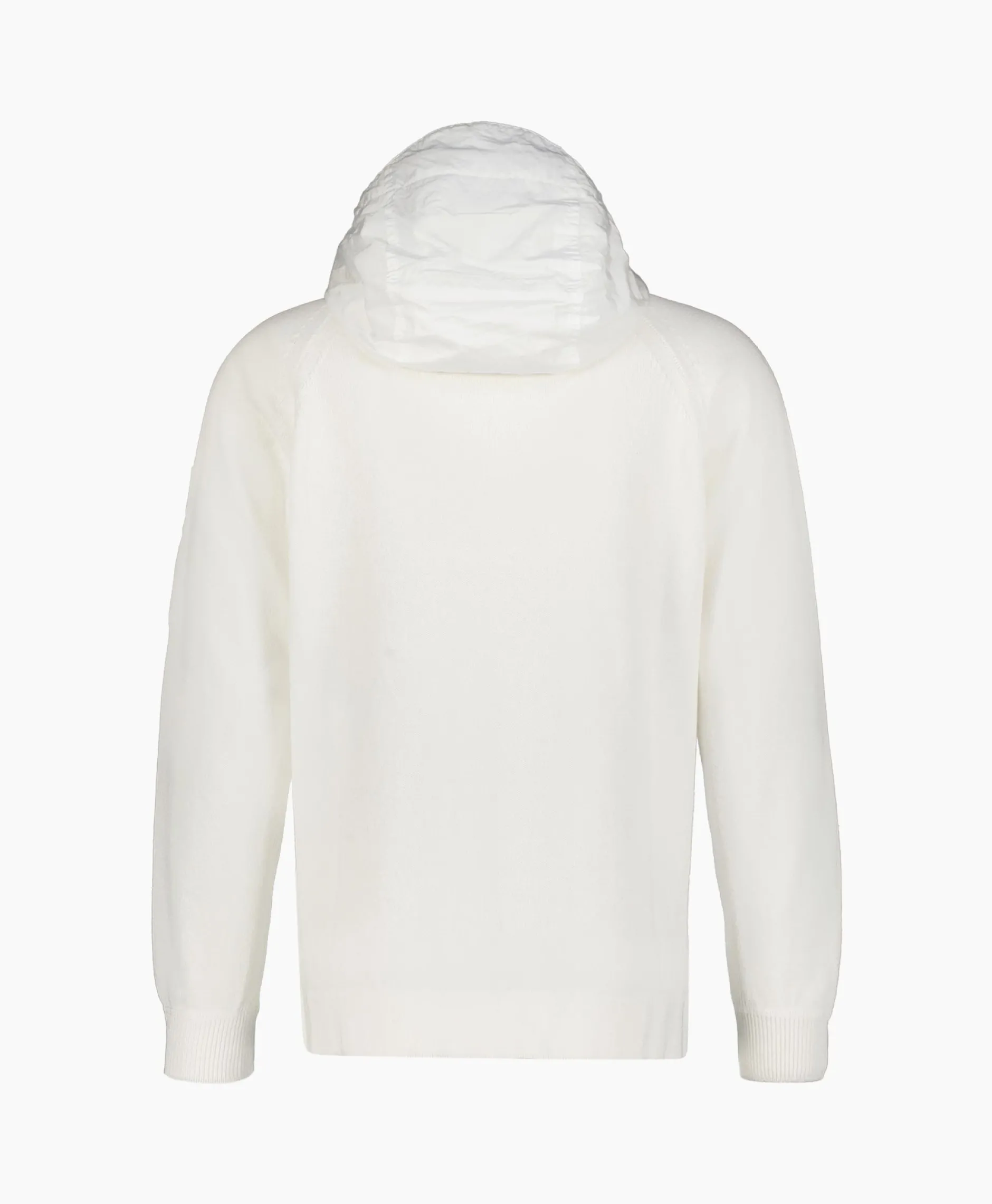 Heren Cp Company Vesten*Vest Cotton Mixed Hooded Knit Wit