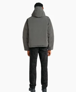 Heren Daily Paper Jassen*Gewatteerde Jas Joel Donkergrijs