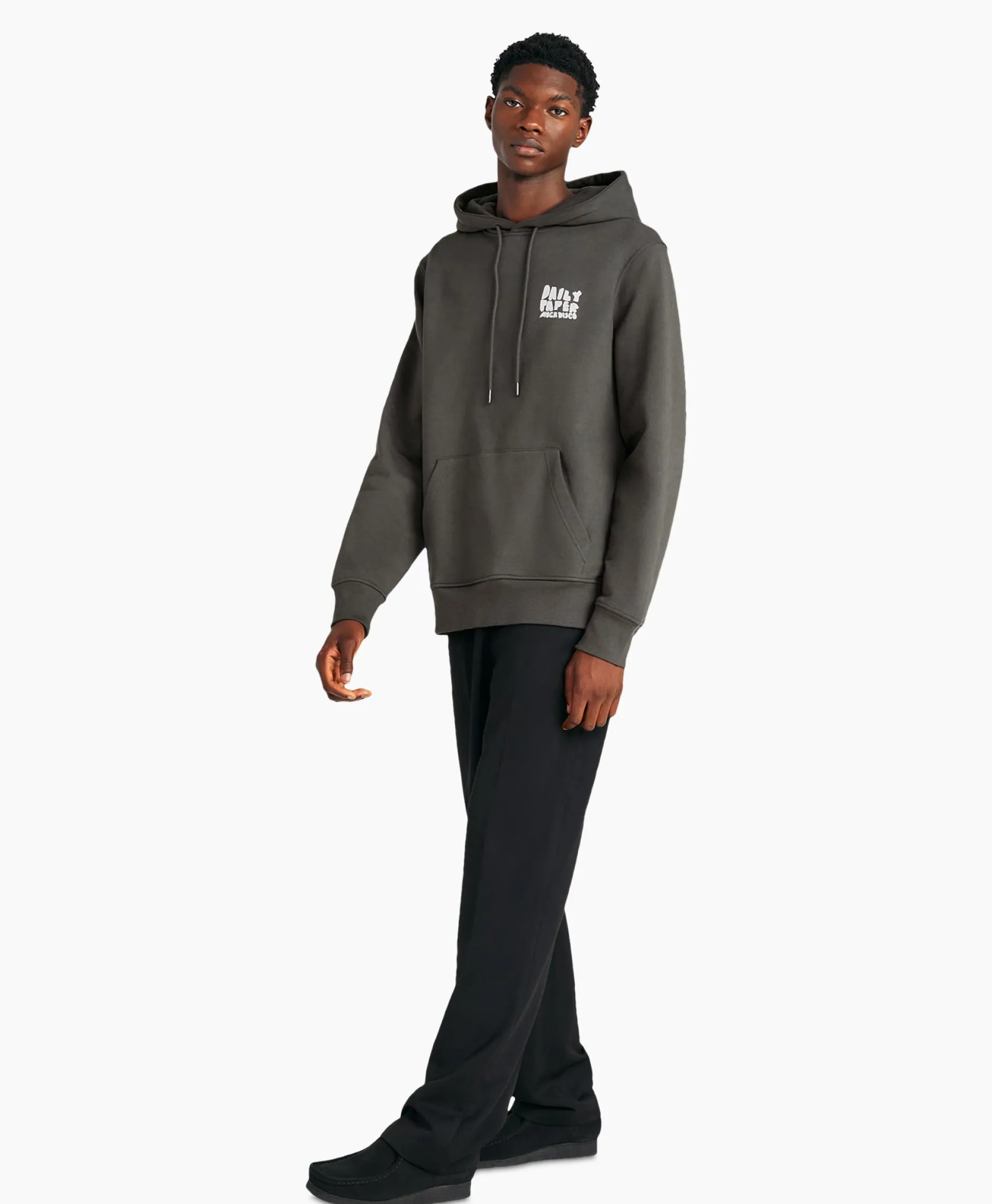 Heren Daily Paper Truien*Hoodie Halim Donker Grijs