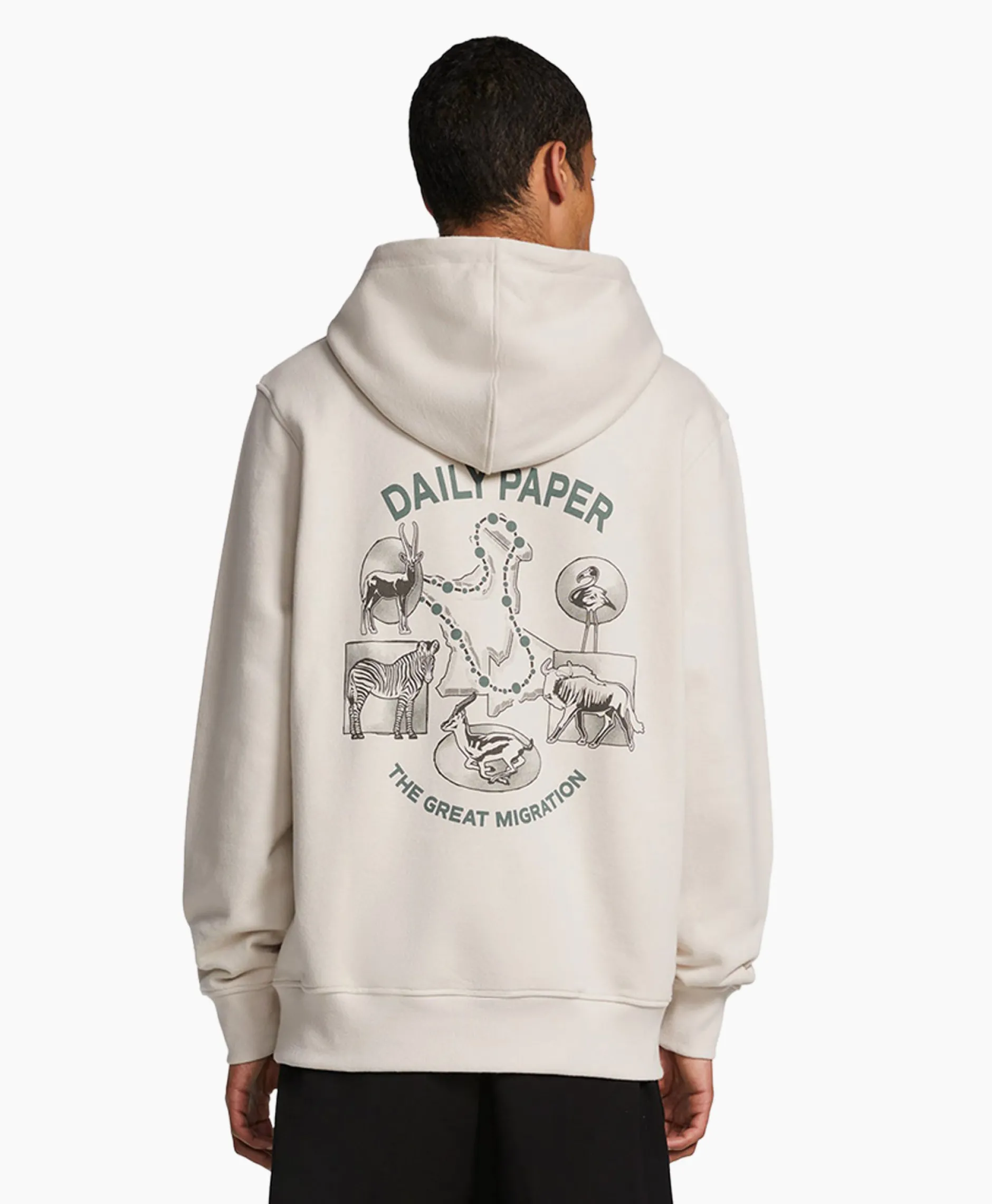 Heren Daily Paper Truien*Hoodie Migration Ecru