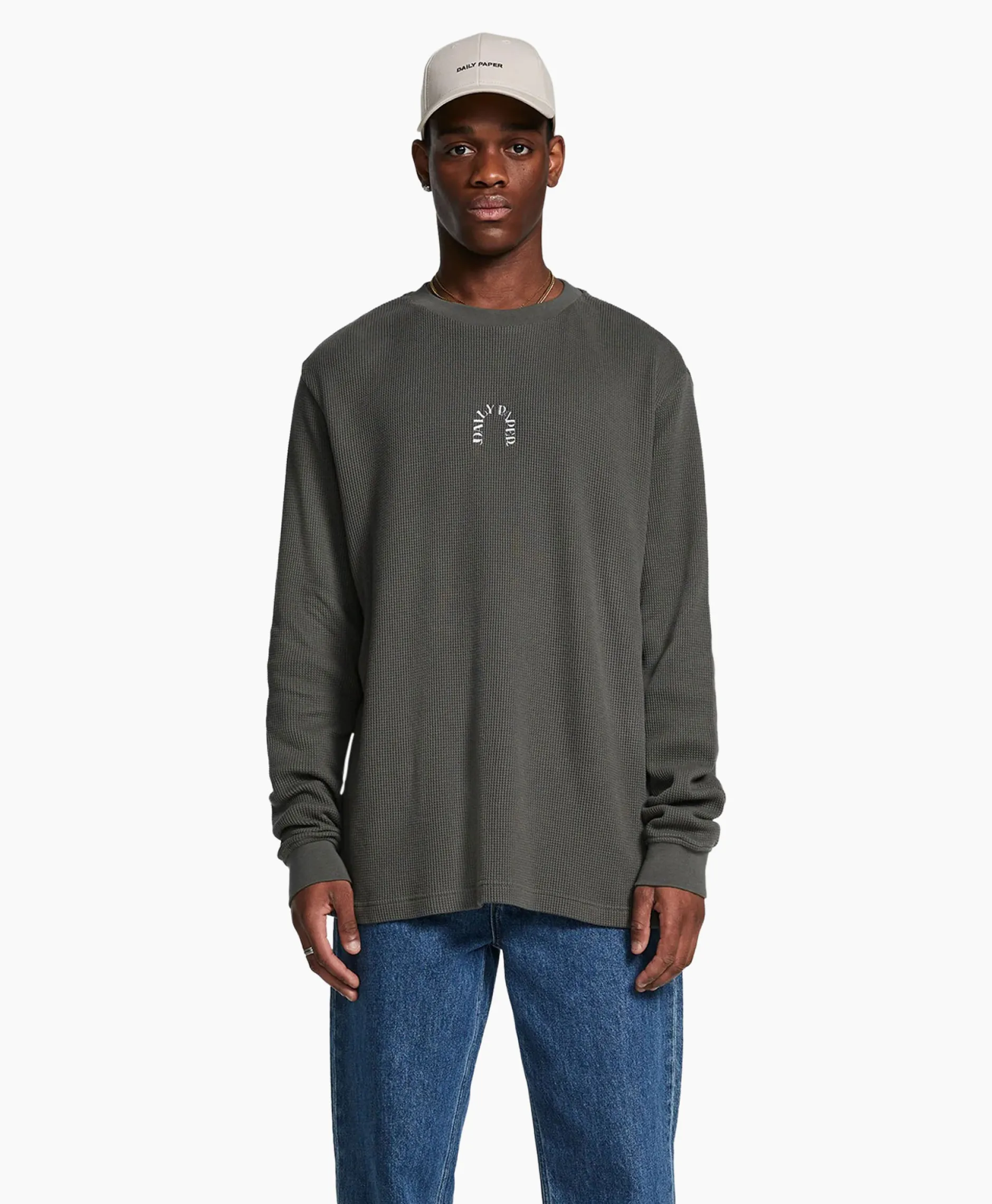 Heren Daily Paper T-Shirts*Longsleeve Arabesque Donker Groen