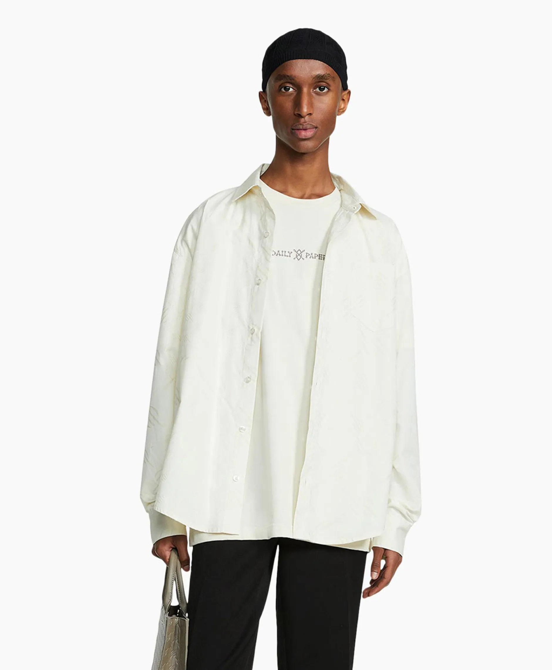 Heren Daily Paper Overhemden*Overhemd Housni Wit