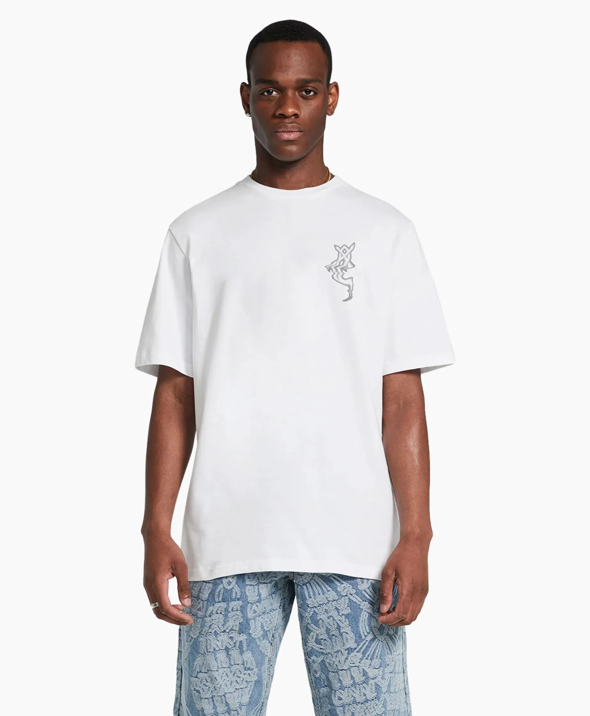 Heren Daily Paper T-Shirts*T-Shirt Korte Mouw Reflection Wit