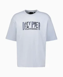 Heren Daily Paper T-Shirts*T-Shirt Korte Mouw United Licht Blauw