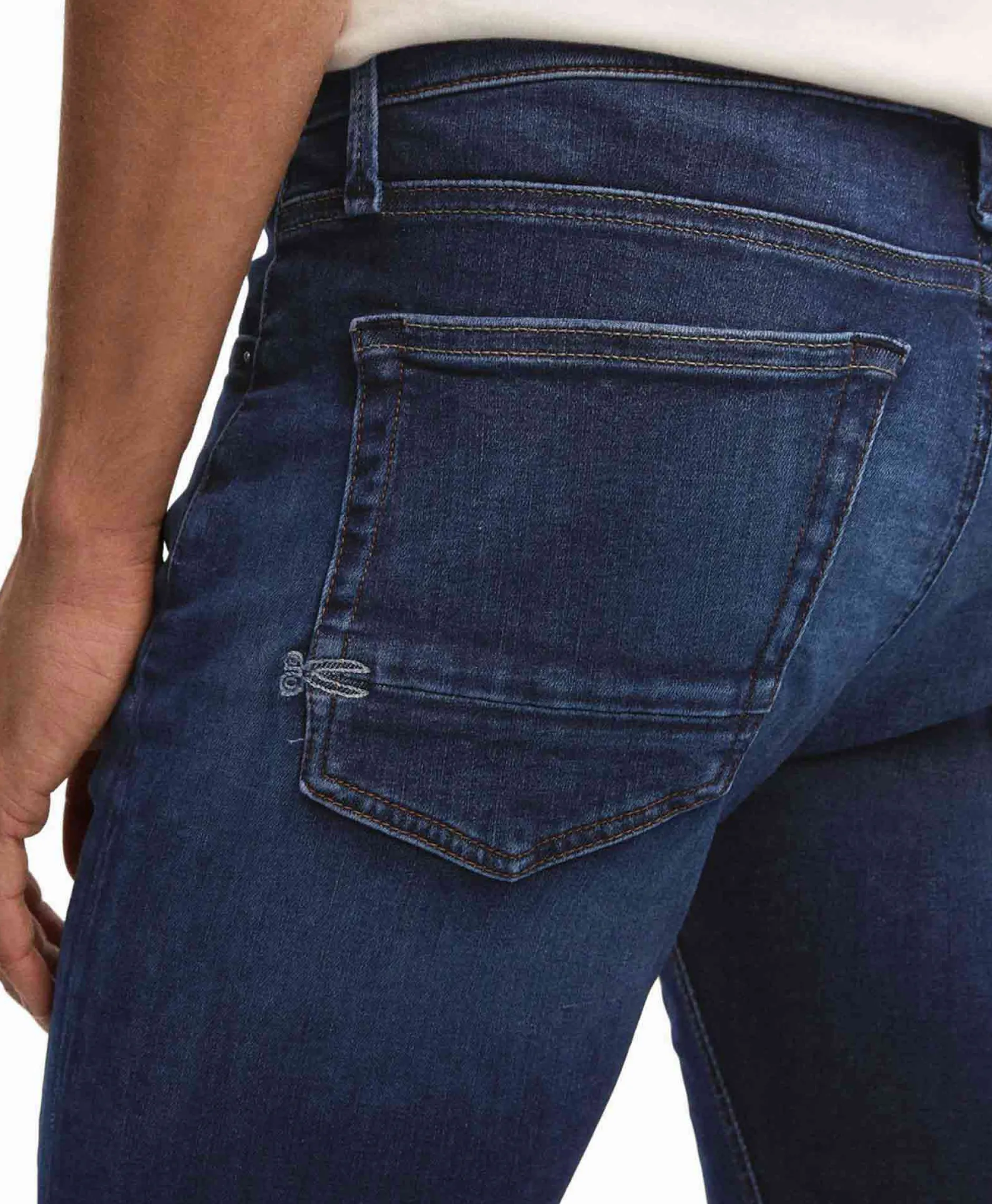 Heren Denham Broeken*Jeans Bolt Fmdw Off White