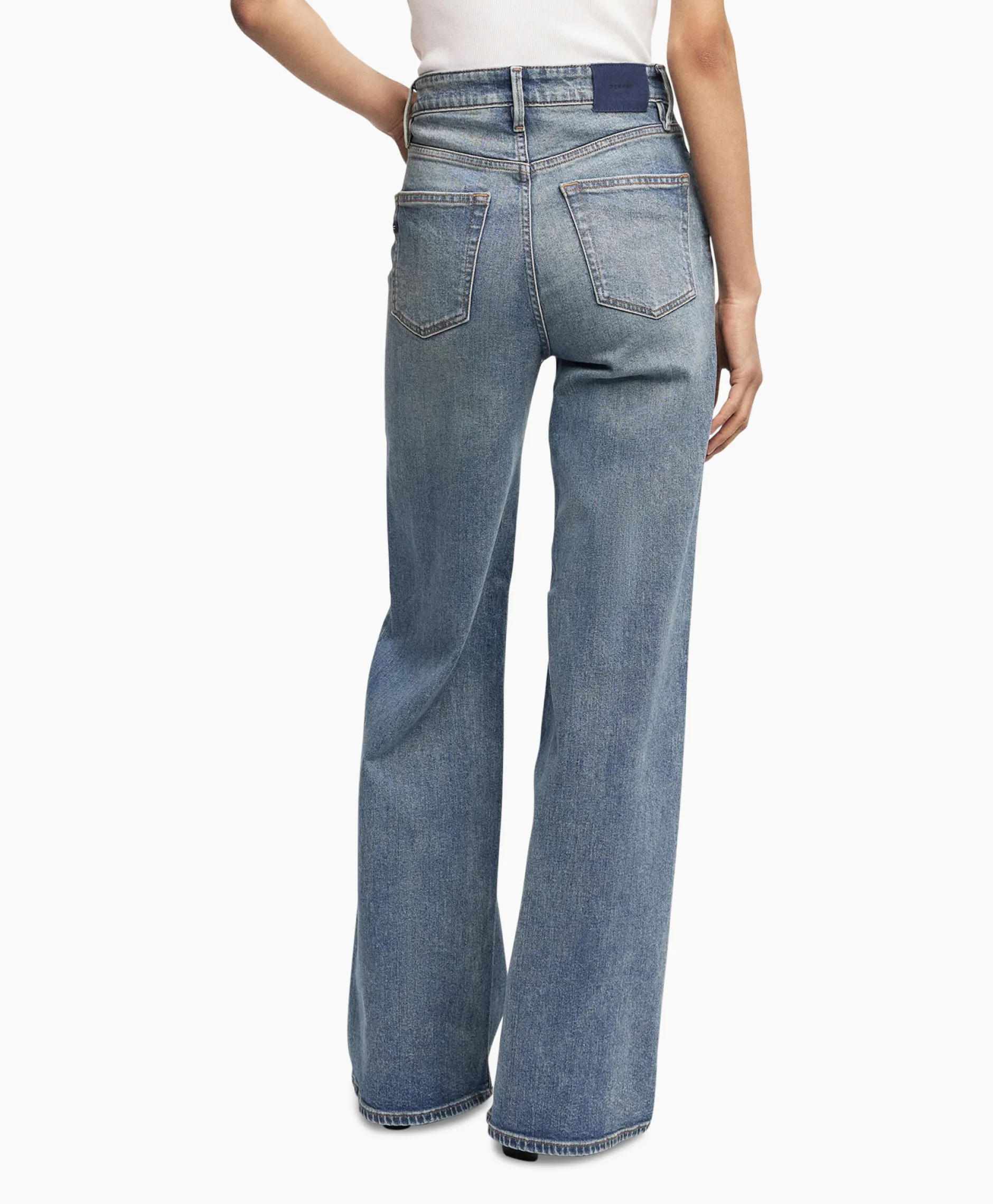 Dames Denham Broeken*Jeans Miku Abc Rcs Off White