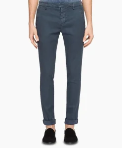 Heren Dondup Broeken*Pantalon Gaubert Slimfit Blauw