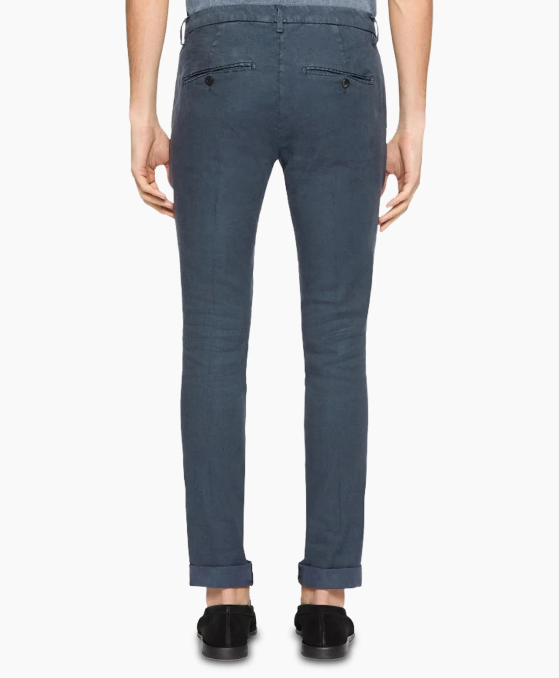 Heren Dondup Broeken*Pantalon Gaubert Slimfit Blauw