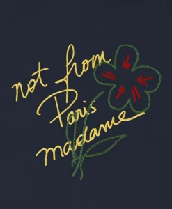 Heren Drole De Monsieur Jassen*Jack La Veste Slogan Esquisse Donker Blauw