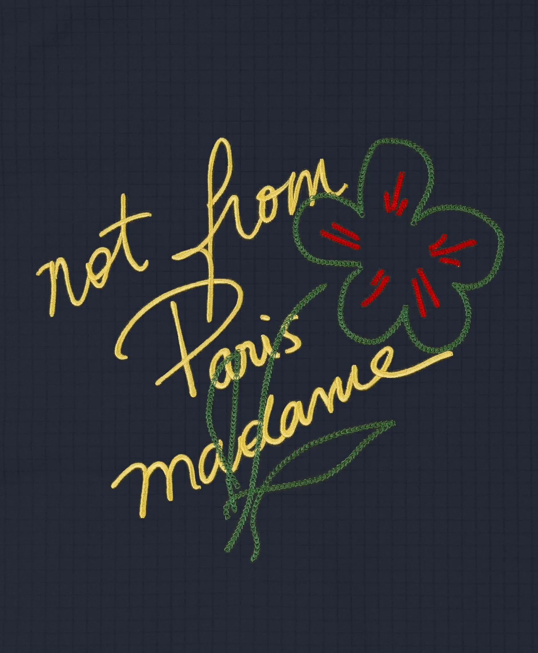 Heren Drole De Monsieur Jassen*Jack La Veste Slogan Esquisse Donker Blauw