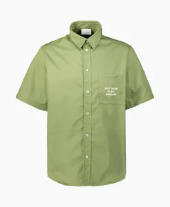 Heren Drole De Monsieur Overhemden*Overhemd La Chemise Slogan Khaki
