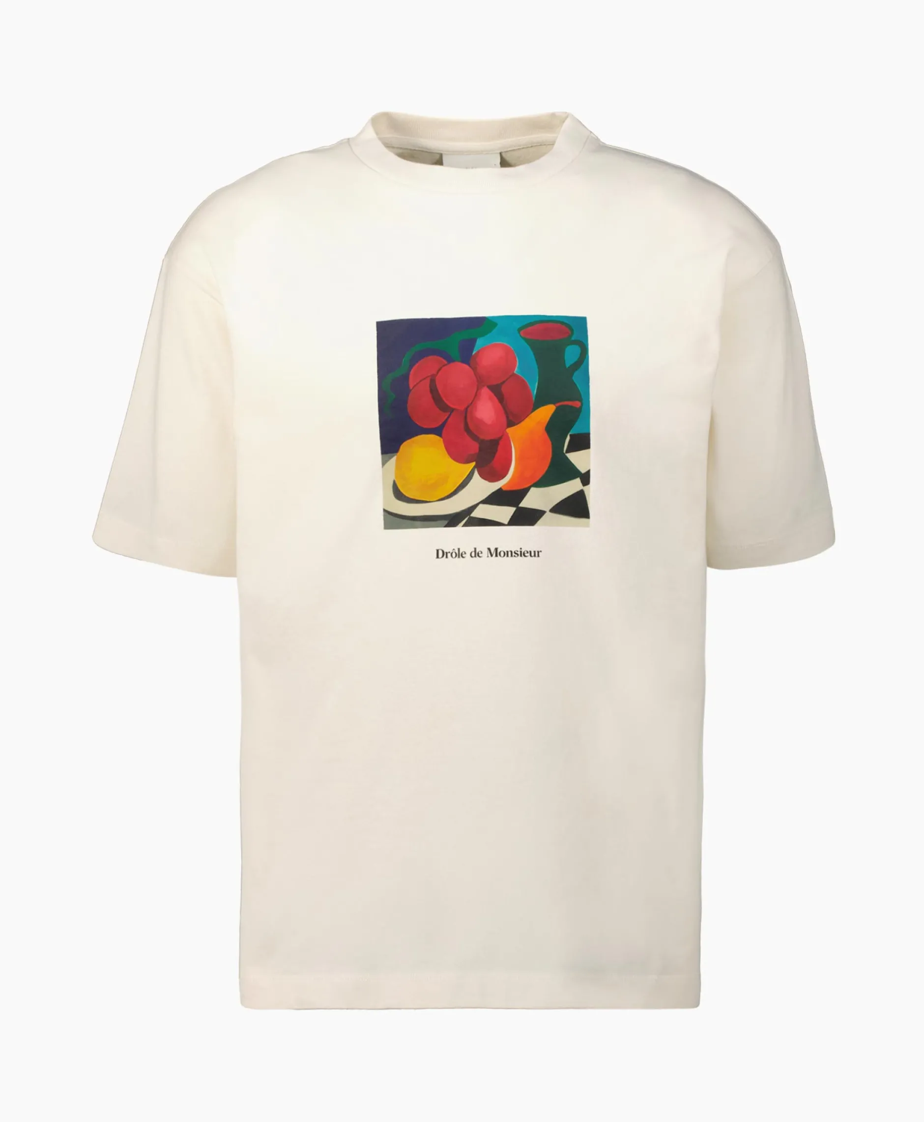 Heren Drole De Monsieur T-Shirts*T-Shirt Korte Mouw Nature Morte Off White