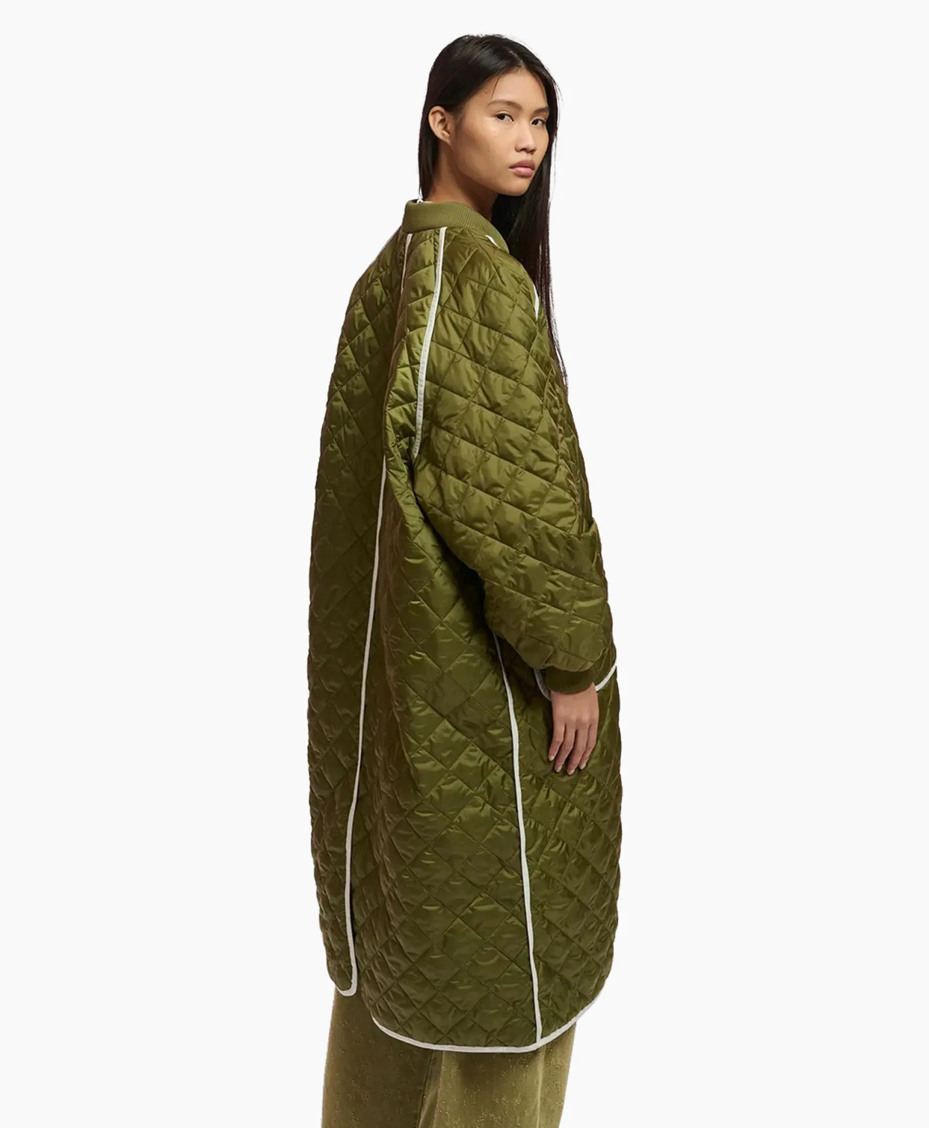 Dames Essentiel Antwerp Jassen*Gewatteerde Jas Fried Olijf