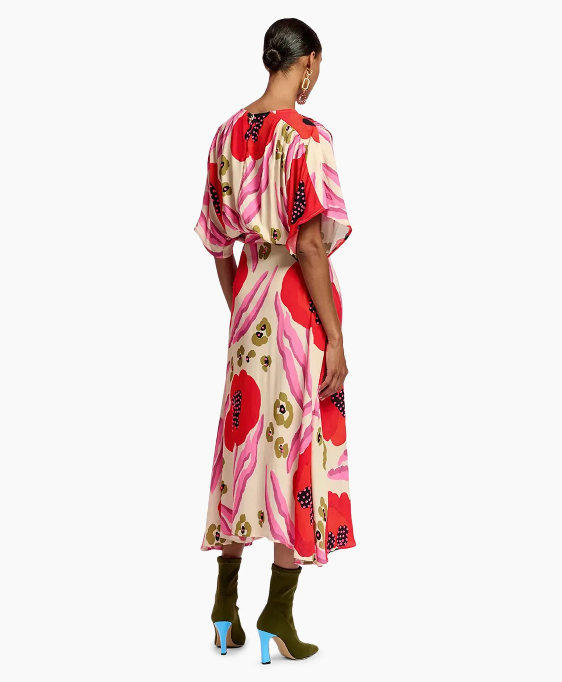 Dames Essentiel Antwerp Bruiloftskleding*Midi Jurk Frikart Off White