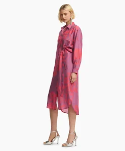 Dames Essentiel Antwerp Bruiloftskleding*Mini Jurk Foxglove Pink