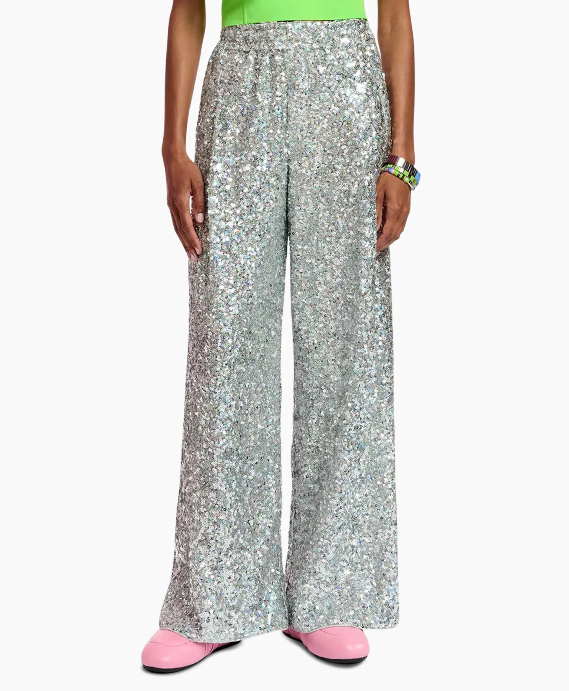 Dames Essentiel Antwerp Broeken*Pantalon Fences Zilver