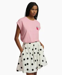 Dames Essentiel Antwerp T-Shirts & Tops*T-Shirt Korte Mouw Faustina Rood