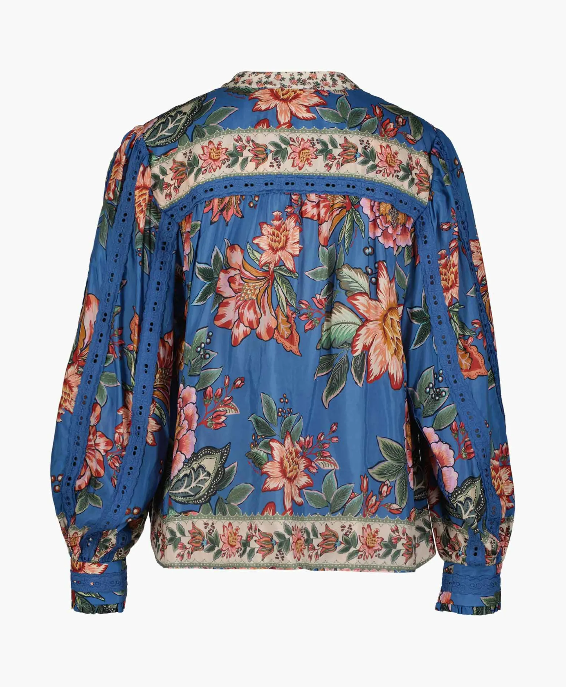 Dames Farm Rio Blouses*Blouse Wonderful Bouquet Blue Blauw