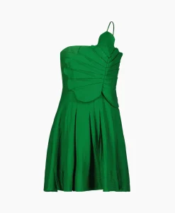 Dames Farm Rio Bruiloftskleding*Mini Jurk Green One Shoulder Lea Groen