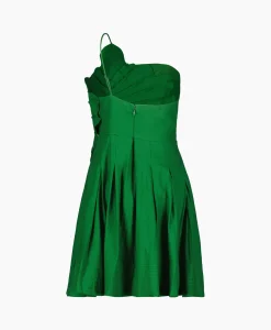 Dames Farm Rio Bruiloftskleding*Mini Jurk Green One Shoulder Lea Groen