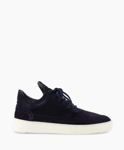 Heren Filling Pieces Sneakers*Sneaker Low Top Suede Navy Donker Blauw