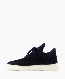 Heren Filling Pieces Sneakers*Sneaker Low Top Suede Navy Donker Blauw