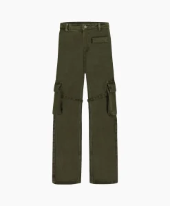 Heren Flâneur Broeken*Flaneur Cargobroek Phone Pocket Groen