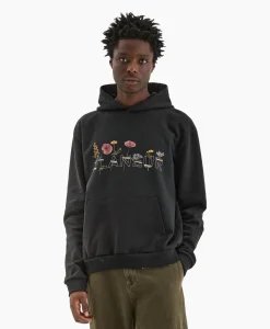 Heren Flâneur Truien*Flaneur Hoodie Botanical Zwart
