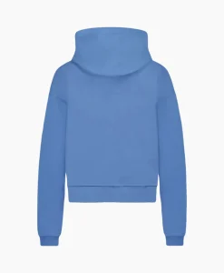 Heren Flâneur Truien*Flaneur Hoodie Floral Watercolor Zip Up Blauw