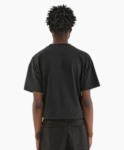 Heren Flâneur T-Shirts*Flaneur T-Shirt Korte Mouw Botanical Zwart