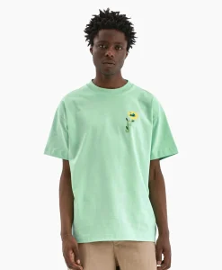 Heren Flâneur T-Shirts*Flaneur T-Shirt Korte Mouw Tortuous Blauw