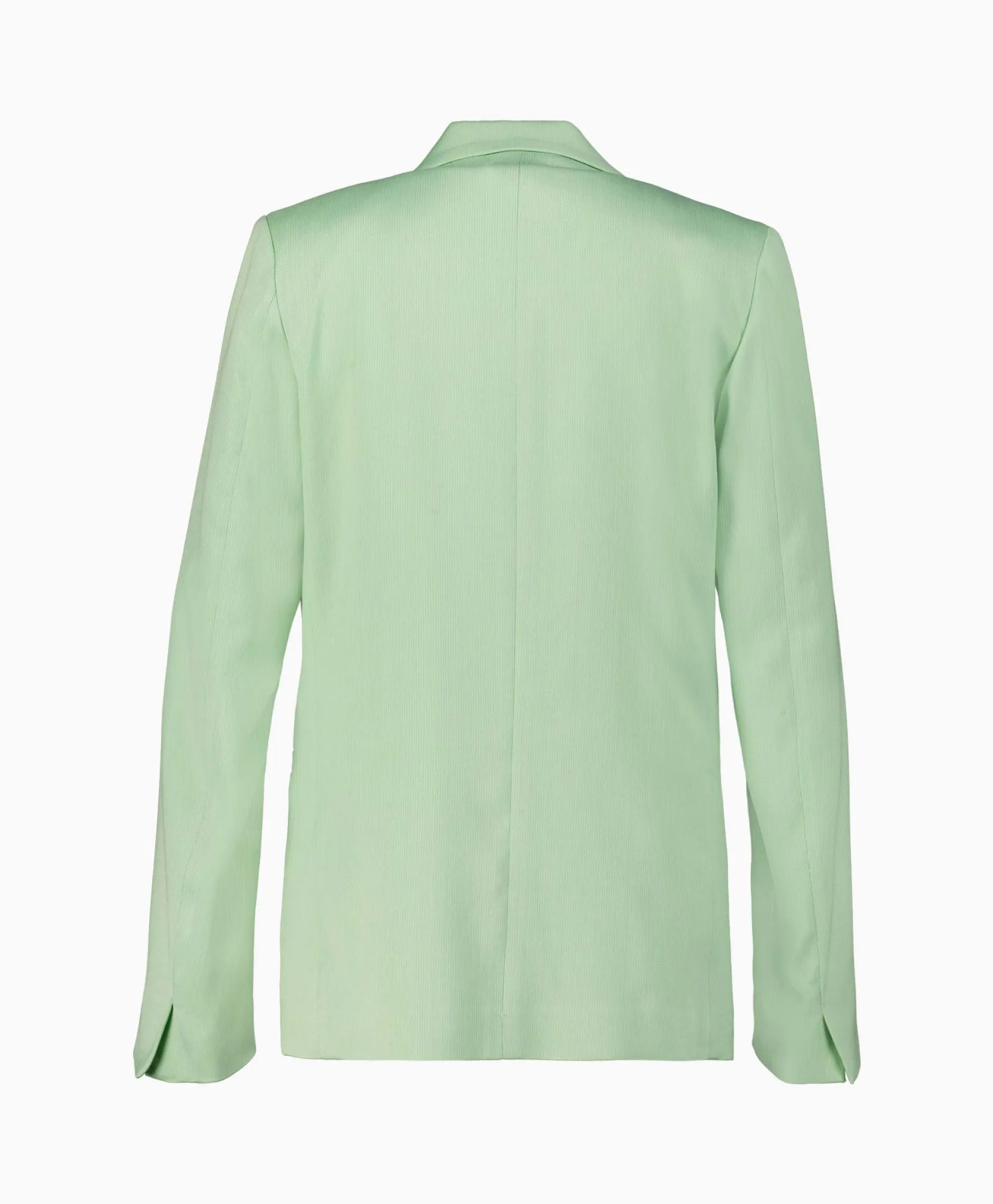 Dames Forte_forte Blazers*Blazer Slubbed Viscose Cotton Licht Groen