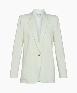 Dames Forte_forte Blazers*Blazer Tweed Viscose Silk Jacket Off White