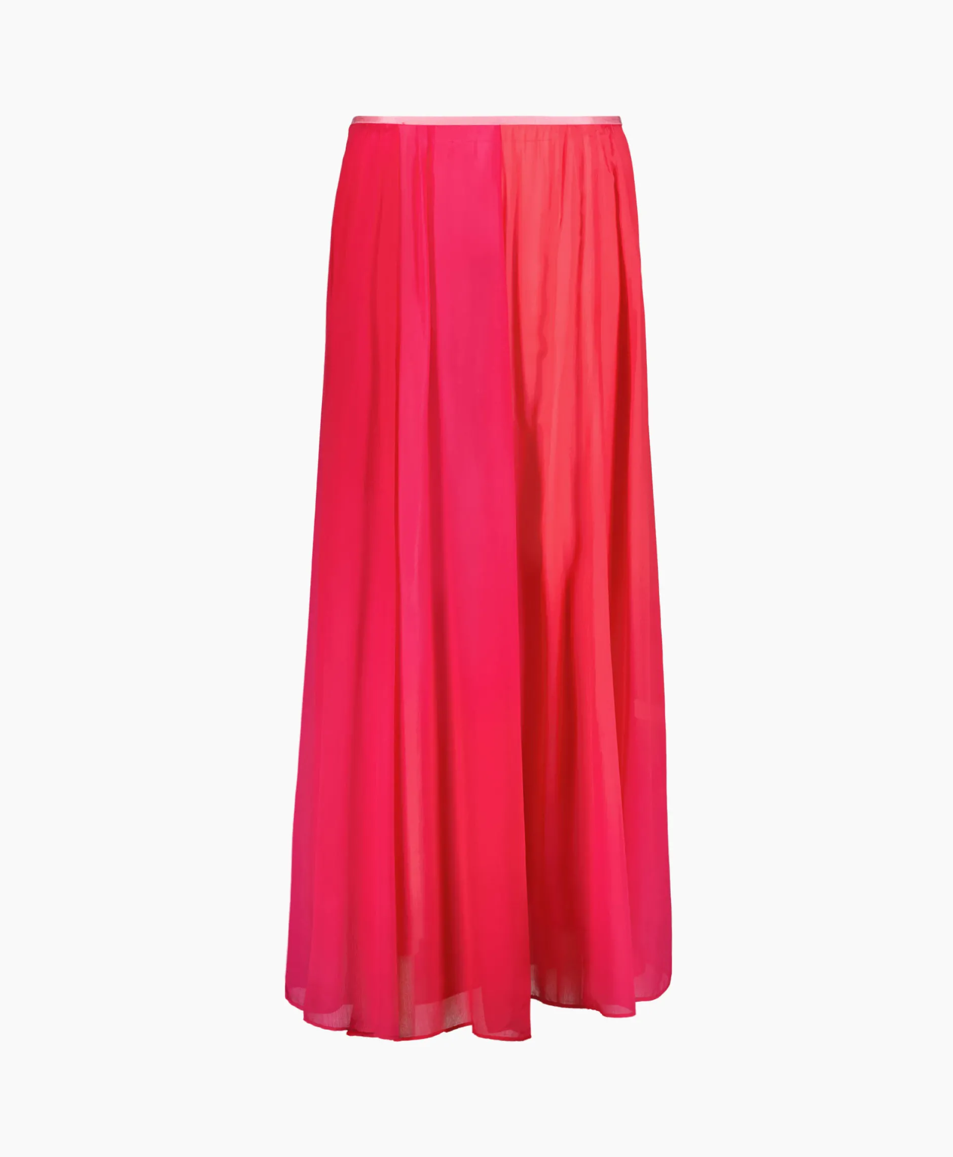 Dames Forte_forte Rokken*Maxi Rok Crepon Silk Shaded Pink